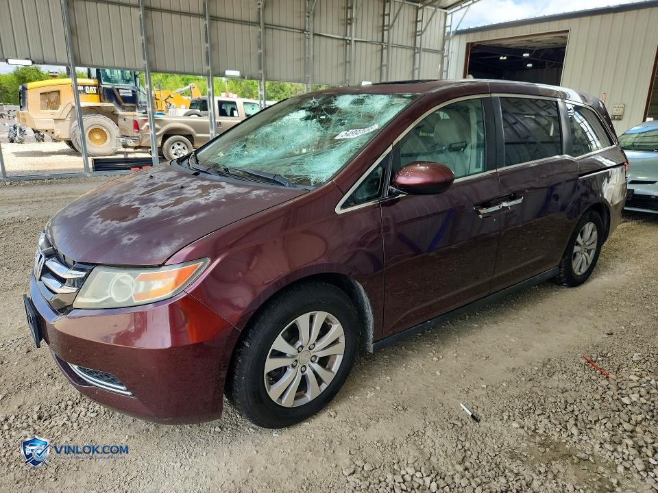 2015 HONDA ODYSSEY EXL – Lot 54992686 auction photo
