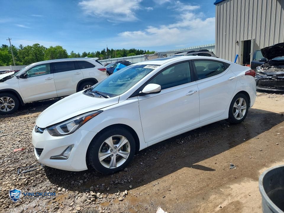 2016 HYUNDAI ELANTRA VALUE EDITION – Lot 55001996 auction photo