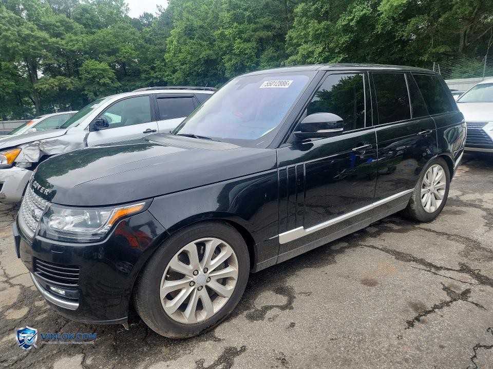 2016 LAND ROVER RANGE ROVER HSE – Lot 55012886 auction photo