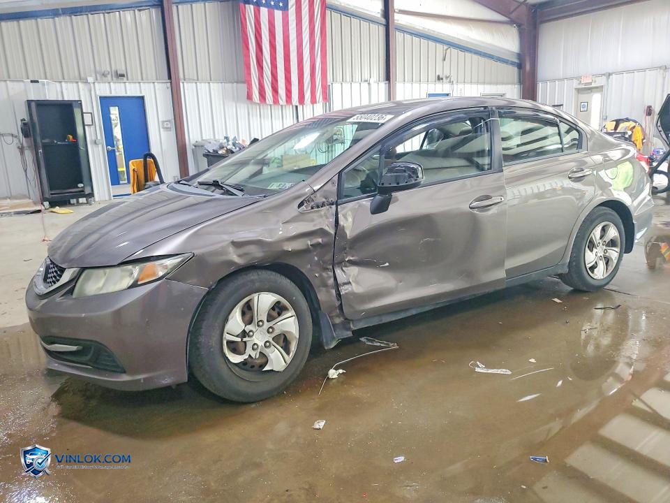 2013 HONDA CIVIC LX – Lot 55040236 auction photo