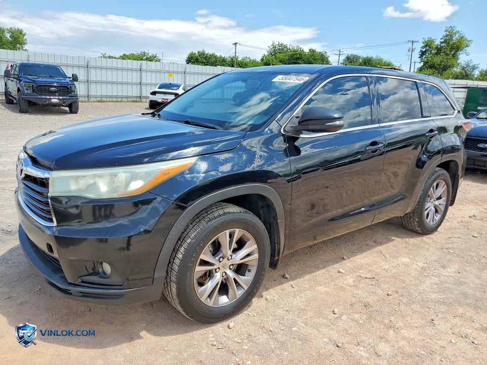2015 TOYOTA HIGHLANDER LE PLUS – Lot 55047546 auction photo