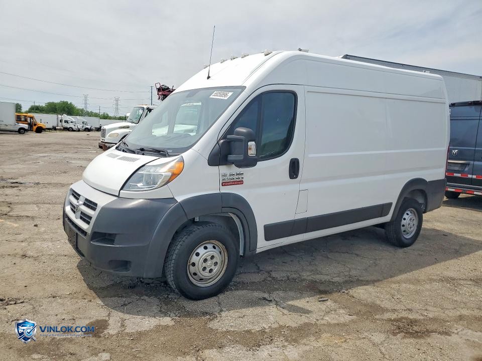 2017 RAM PROMASTER 2500 DELIVERY VAN – Lot 55050896 auction photo