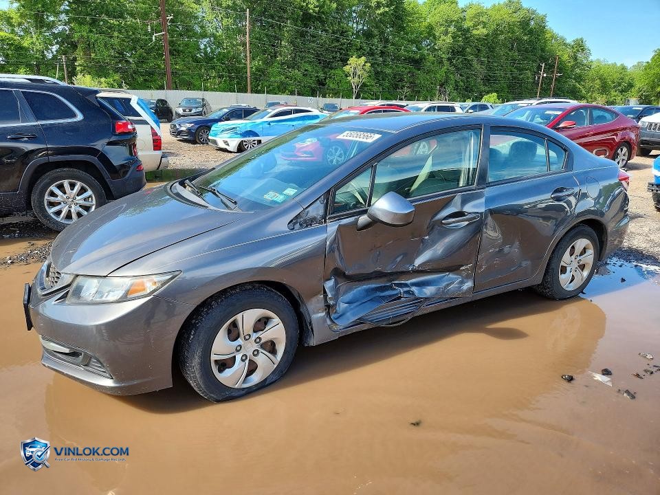2013 HONDA CIVIC LX – Lot 55058566 auction photo