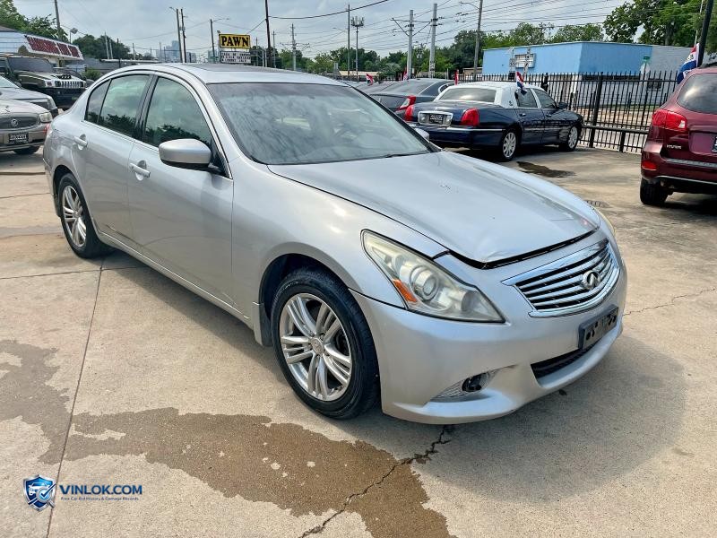 2012 INFINITI G25 SEDAN X – Lot 55062366 auction photo
