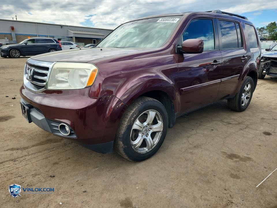 2013 HONDA PILOT EXL – Lot 55080236 auction photo