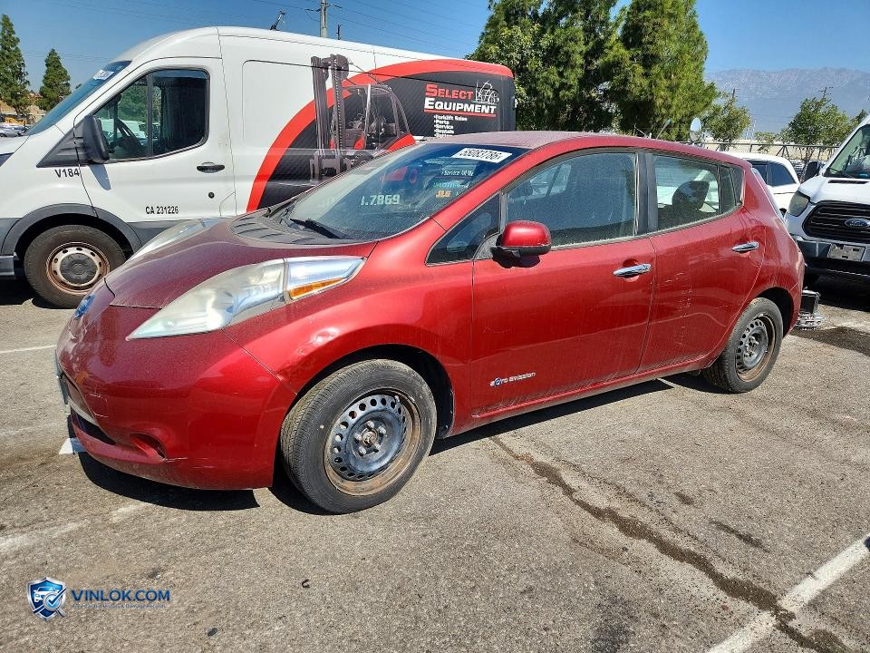 2013 NISSAN LEAF S – Lot 55083786 auction photo