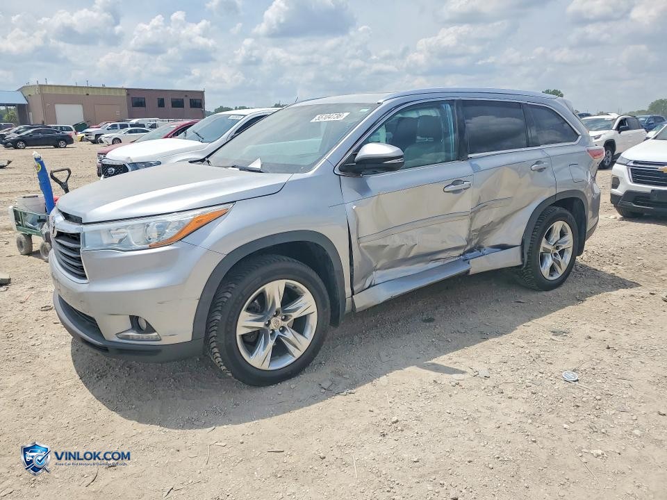 2014 TOYOTA HIGHLANDER LIMITED – Lot 55104736 auction photo