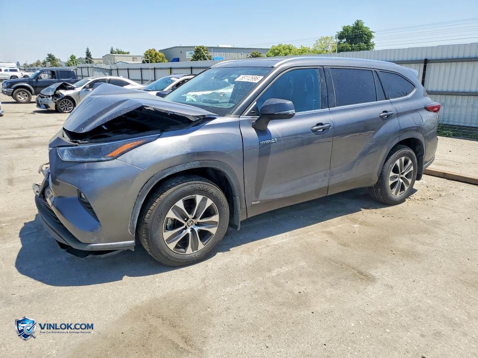 2021 TOYOTA HIGHLANDER HYBRID XLE – Lot 55112996 auction photo