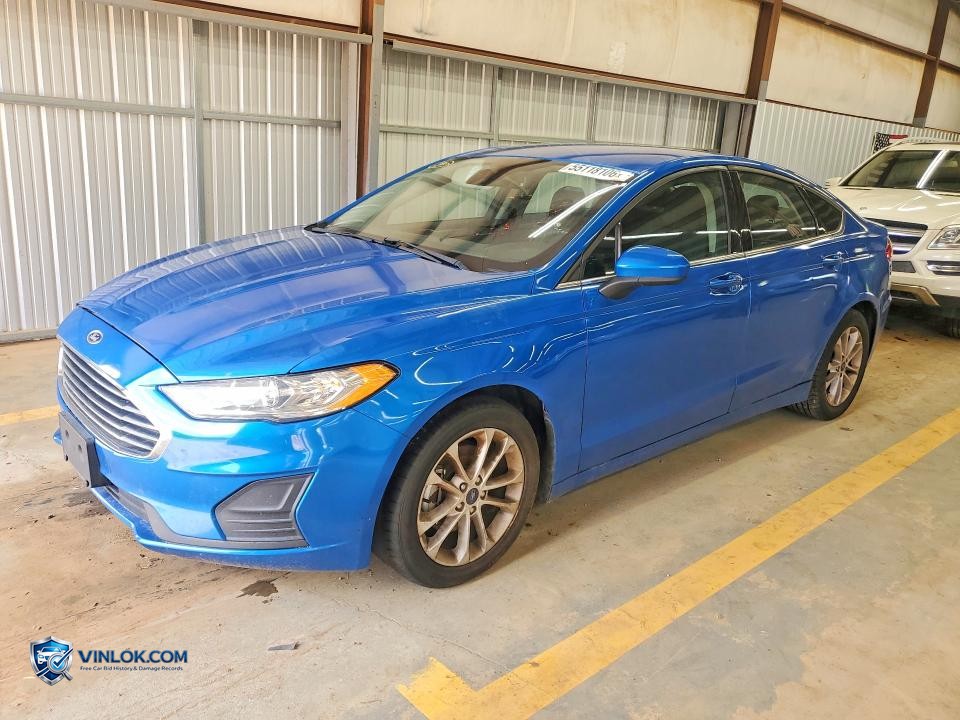 2020 FORD FUSION SE – Lot 55118106 auction photo