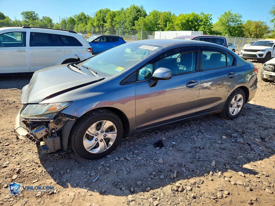 2013 HONDA CIVIC LX – Lot 55137276 auction photo