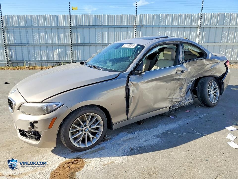 2016 BMW 228 XI SULEV – Lot 55149706 auction photo