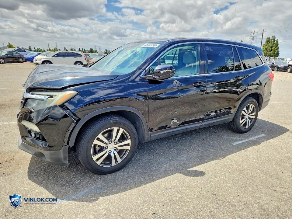 2017 HONDA PILOT EXL – Lot 55152296 auction photo