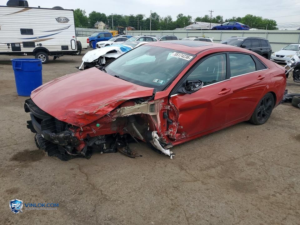 2021 HYUNDAI ELANTRA LIMITED – Lot 55174236 auction photo