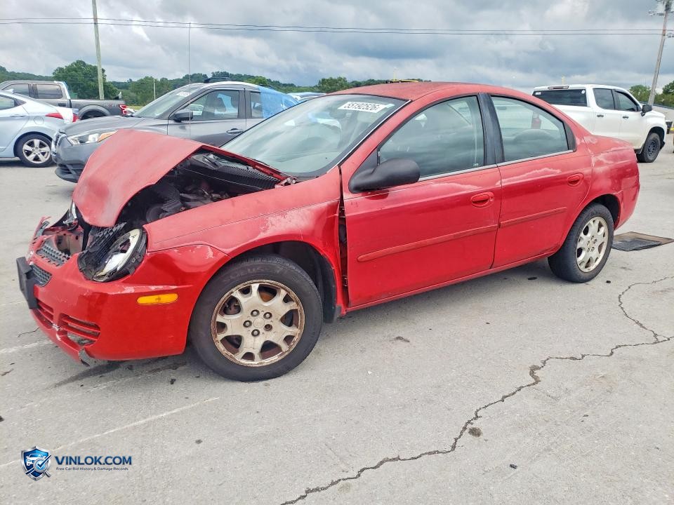 2004 DODGE NEON SXT – Lot 55192526 auction photo