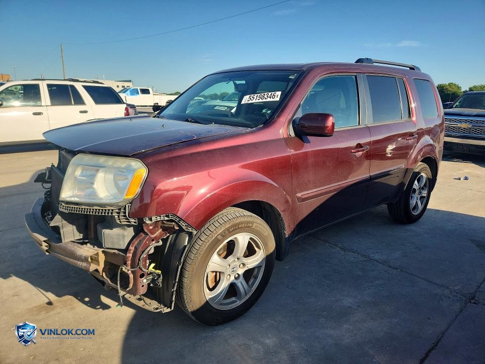 2015 HONDA PILOT EXL – Lot 55198346 auction photo