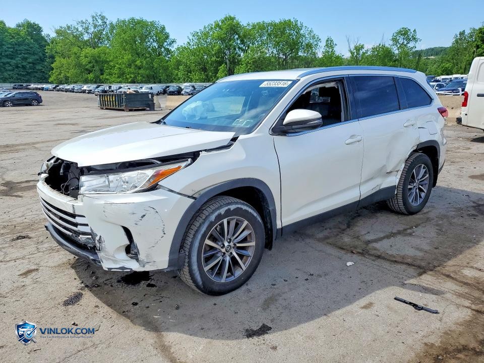 2019 TOYOTA HIGHLANDER XLE – Lot 55233516 auction photo