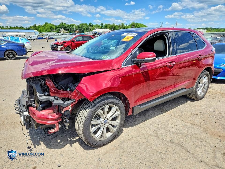 2019 FORD EDGE TITANIUM – Lot 55276006 auction photo