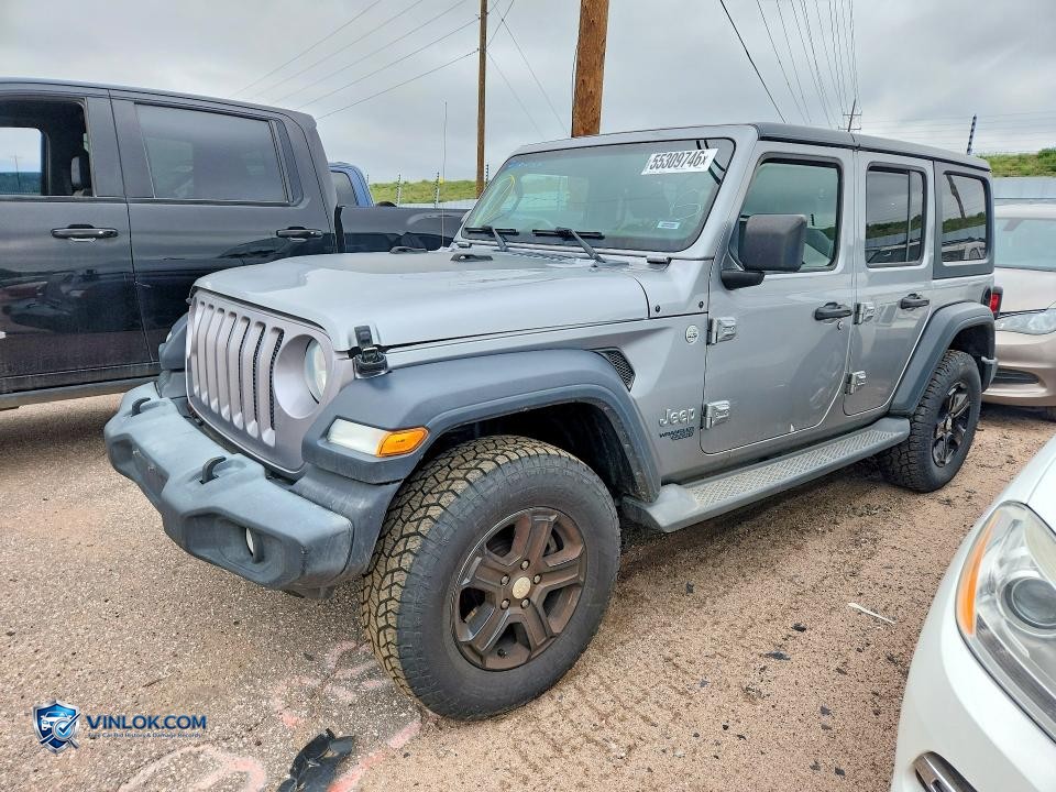 2019 JEEP WRANGLER UNLIMITED SPORT – Lot 55309746 auction photo
