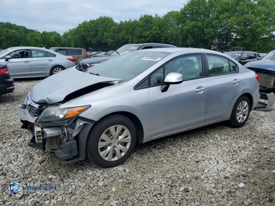 2012 HONDA CIVIC LX – Lot 55309966 auction photo