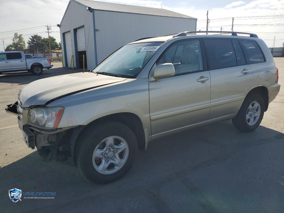 2002 TOYOTA HIGHLANDER LIMITED – Lot 55355956 auction photo