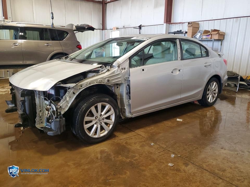 2012 HONDA CIVIC EX – Lot 55359026 auction photo
