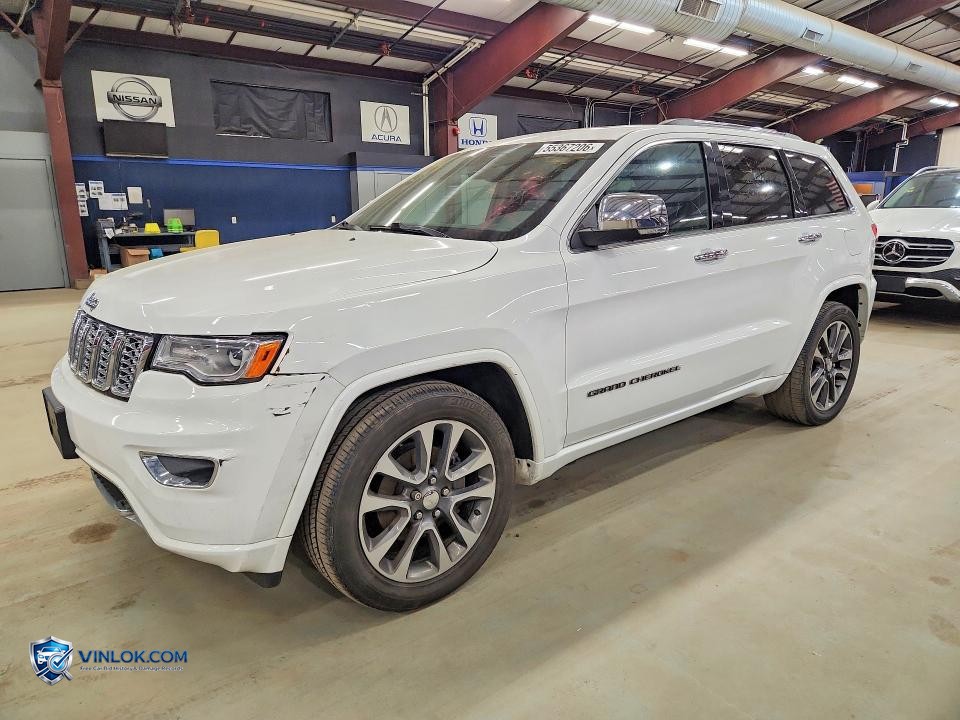 2017 JEEP GRAND CHEROKEE OVERLAND – Lot 55367206 auction photo