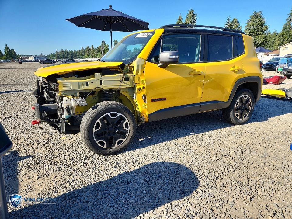 2017 JEEP RENEGADE TRAILHAWK – Lot 55375466 auction photo