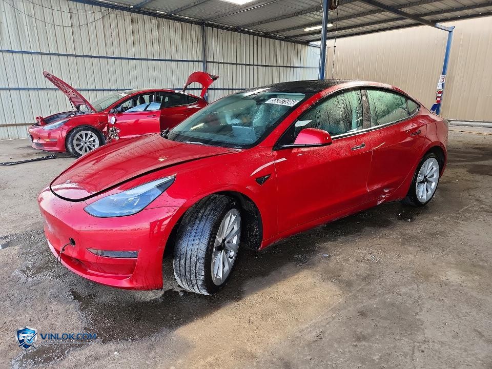 2022 TESLA MODEL 3 – Lot 55387596 auction photo