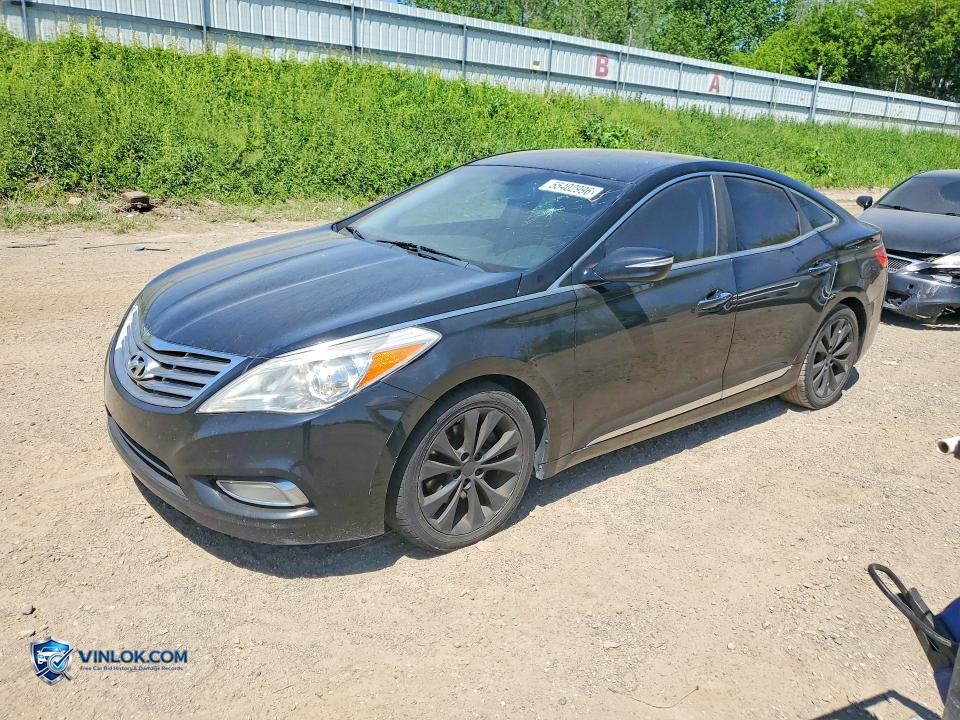2012 HYUNDAI AZERA BASE – Lot 55402996 auction photo
