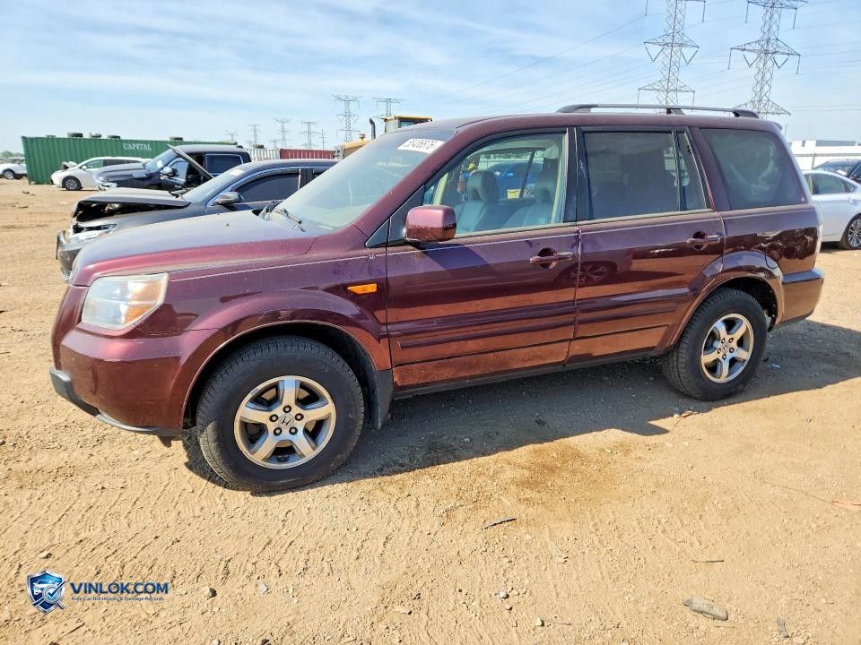 2008 HONDA PILOT EXL – Lot 55406876 auction photo