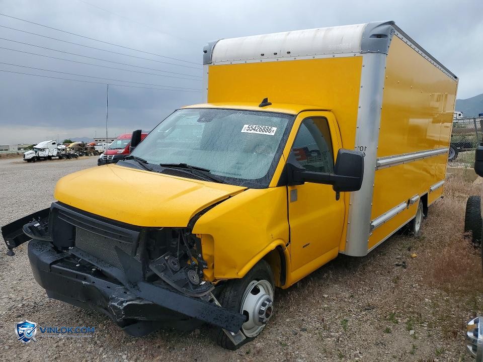 2021 GMC SAVANA CUTAWAY G3500 BOX TRUCK – Lot 55426886 auction photo