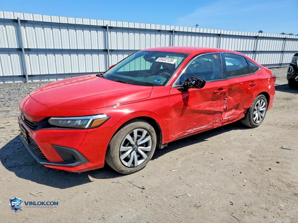 2024 HONDA CIVIC LX – Lot 55432126 auction photo