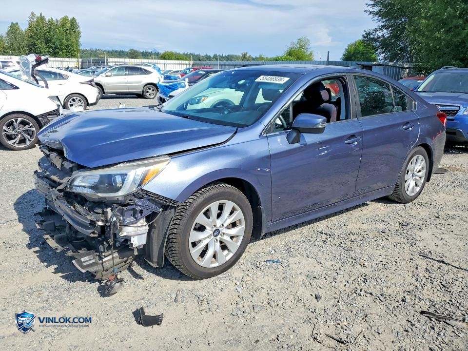 2017 SUBARU LEGACY 2.5I PREMIUM – Lot 55456936 auction photo
