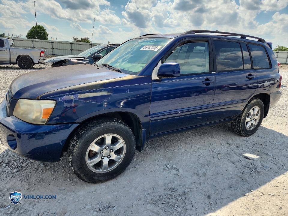 2005 TOYOTA HIGHLANDER LIMITED – Lot 55467596 auction photo