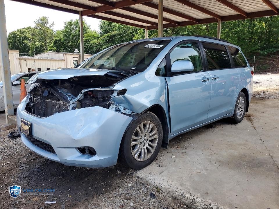 2017 TOYOTA SIENNA XLE 8-PASSENGER – Lot 55482796 auction photo