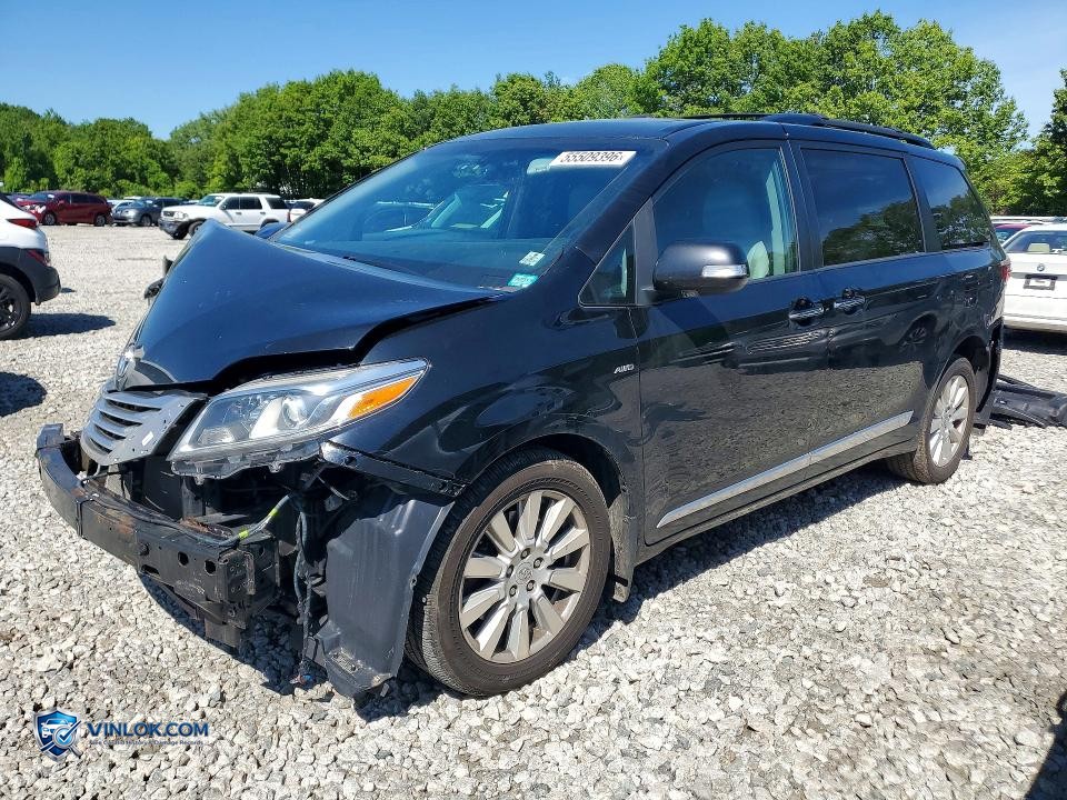 2017 TOYOTA SIENNA LIMITED PREMIUM 7-PASSENGER – Lot 55509396 auction photo