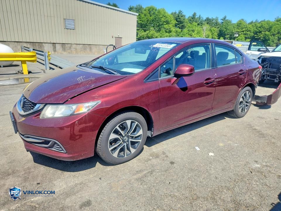 2013 HONDA CIVIC EX – Lot 55543366 auction photo