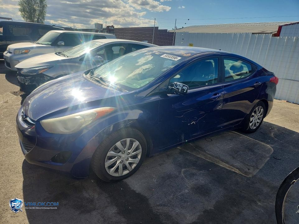 2012 HYUNDAI ELANTRA GLS – Lot 55553596 auction photo