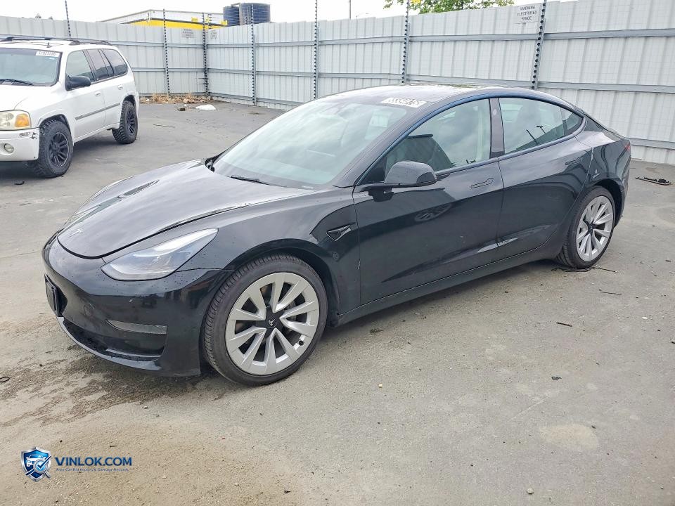 2022 TESLA MODEL 3 – Lot 55554876 auction photo