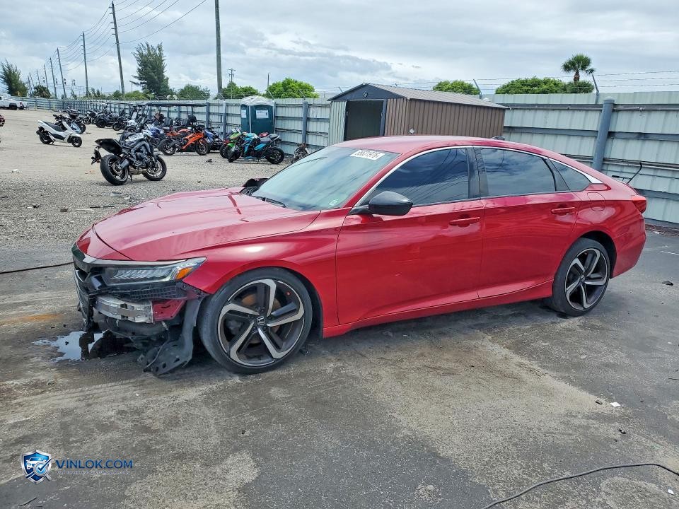 2021 HONDA ACCORD SPORT SE – Lot 55631976 auction photo