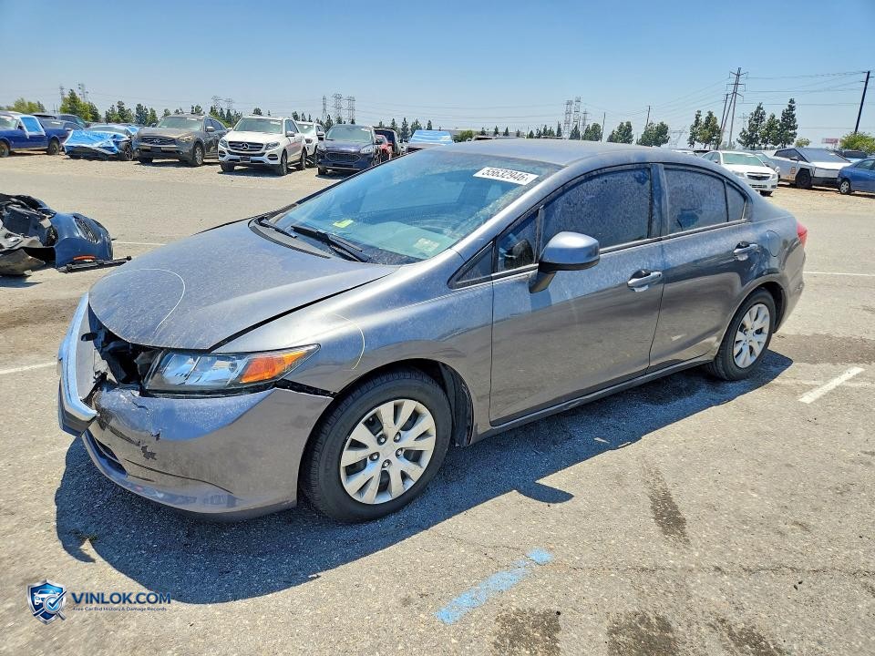 2012 HONDA CIVIC LX – Lot 55632946 auction photo