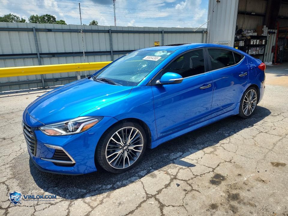 2018 HYUNDAI ELANTRA SPORT – Lot 55654386 auction photo