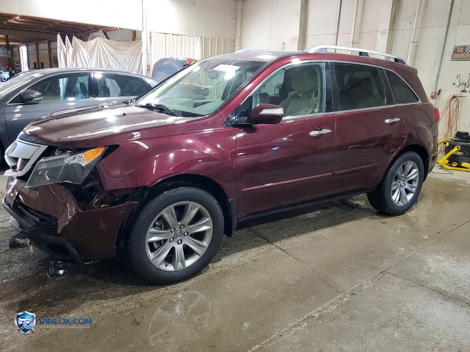 2012 ACURA MDX ADVANCE – Lot 55657356 auction photo