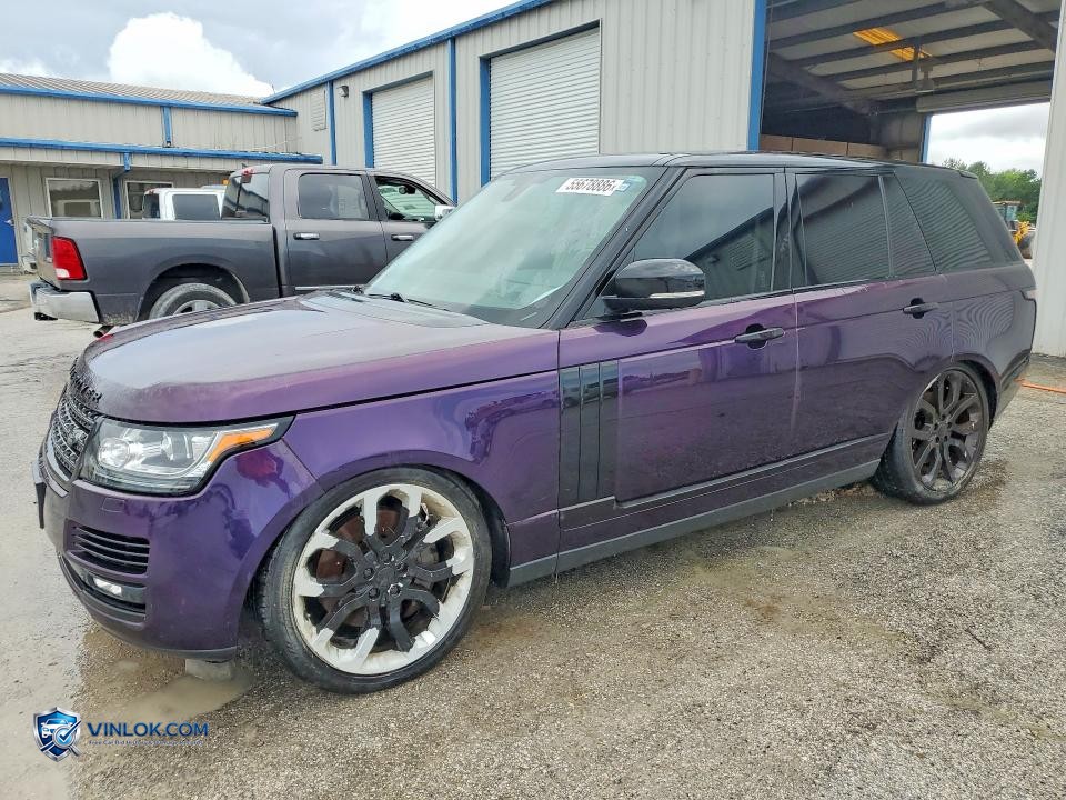 2015 LAND ROVER RANGE ROVER SUPERCHARGED – Lot 55678886 auction photo