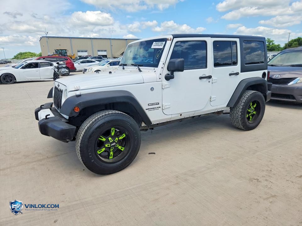 2016 JEEP WRANGLER UNLIMITED SPORT – Lot 55680386 auction photo
