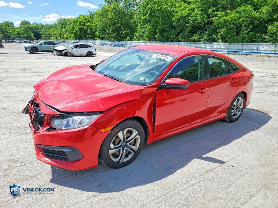 2017 HONDA CIVIC LX – Lot 55686036 auction photo
