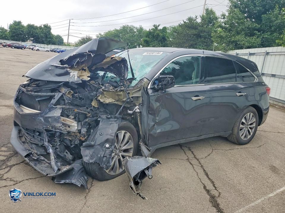 2016 ACURA MDX TECHNOLOGY – Lot 55690196 auction photo