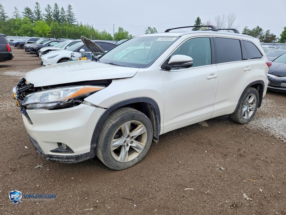 2015 TOYOTA HIGHLANDER LIMITED – Lot 55696926 auction photo