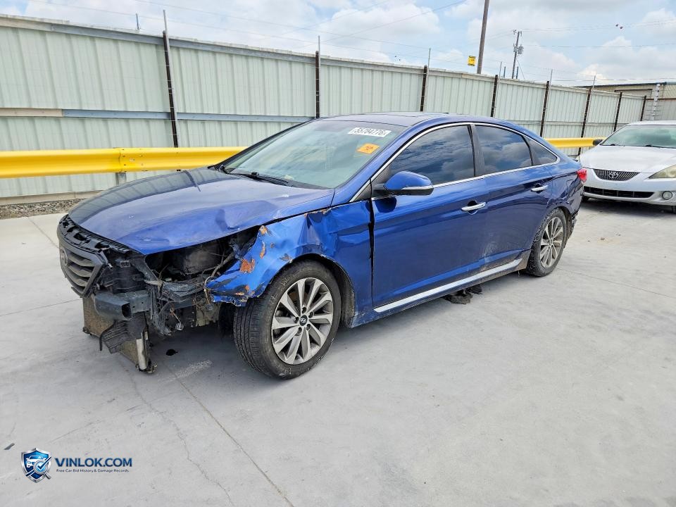 2016 HYUNDAI SONATA SPORT – Lot 55704776 auction photo