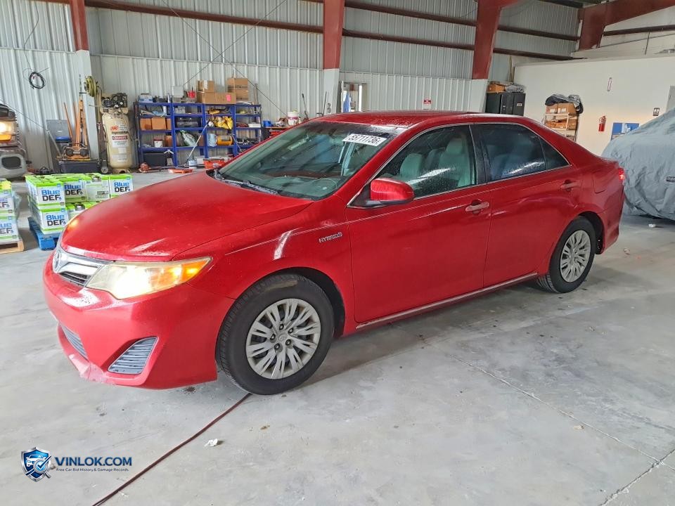 2014 TOYOTA CAMRY HYBRID LE – Lot 55711736 auction photo
